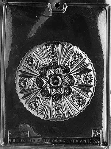 Crystal Round Box Chocolate Mold - Top