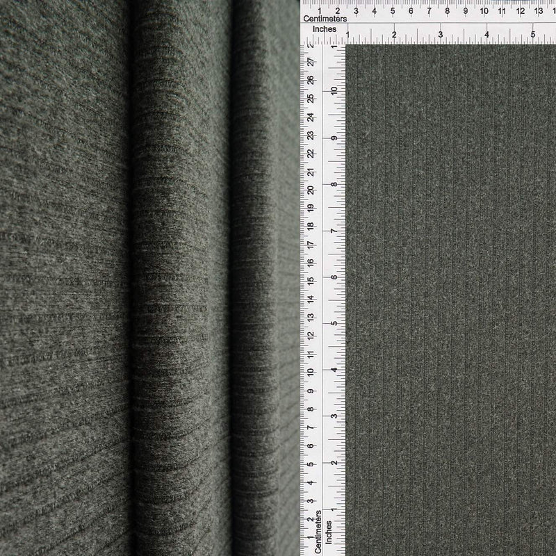 1 Yard Soft 8x3 Yummy Rib Knit Fabric, 58/60″ Wide Solid Polyester Spandex Blend