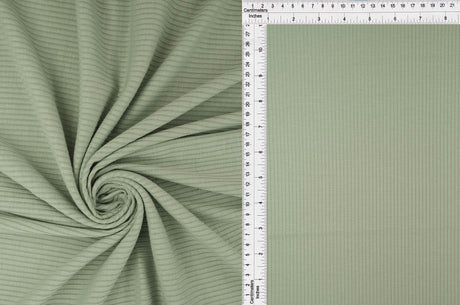 1 Yard 4x2 Rib Solid Knit Fabric, 52/54? Wide Polyester Rayon Spandex Blend