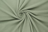 Rib Solid Stretch Knit Fabric