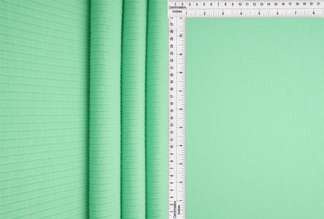 Rib Solid Stretch Knit Fabric