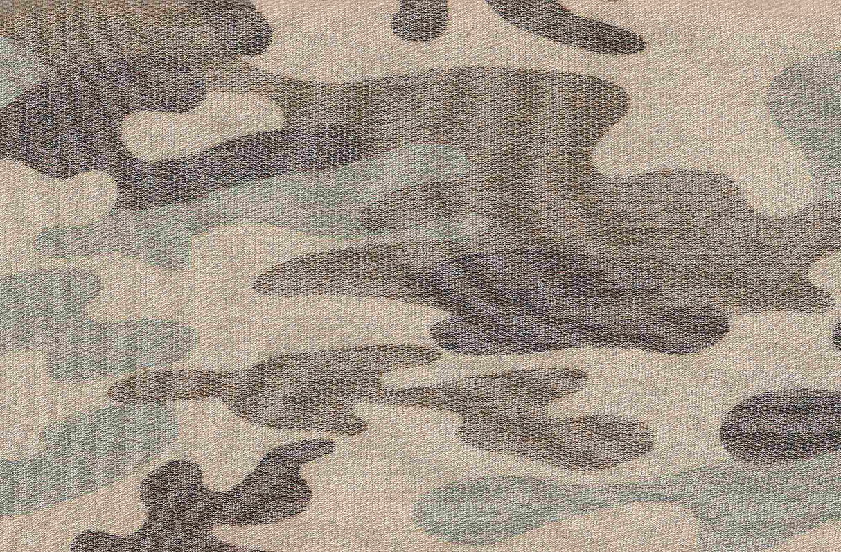 Organic Terry Camo Print Knit Fabric 1 Yard Soft Stretch Durable 58/60" Wide