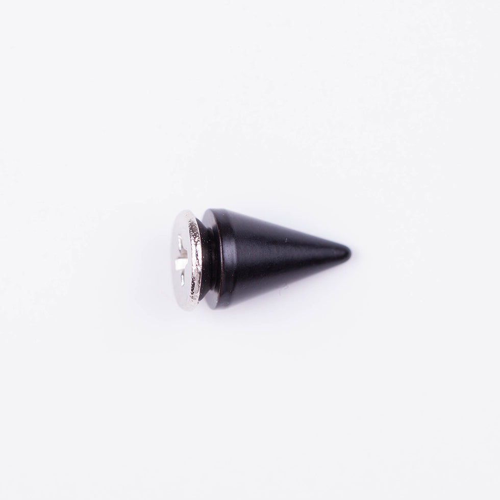 0.375" Black Nickel Spike Stud
