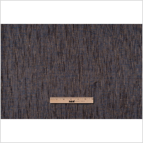 Brown-Blue Lagoon Upholstery Tweed