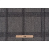 Beige Bold Windowpane Upholstery Tweed