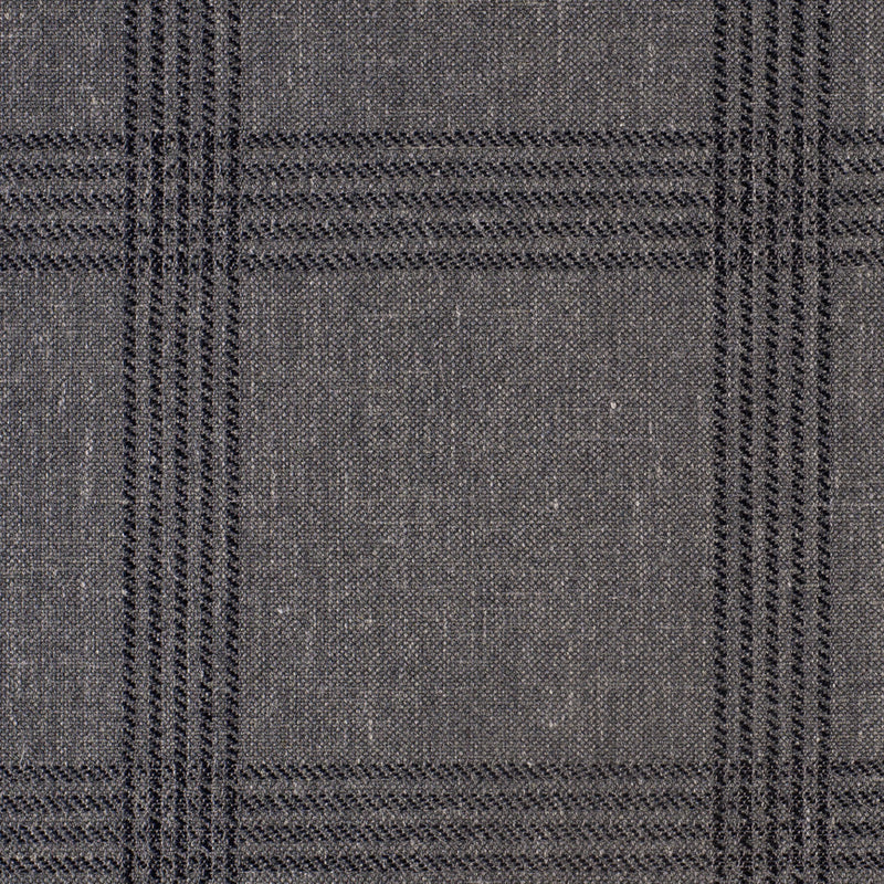 Beige Bold Windowpane Upholstery Tweed
