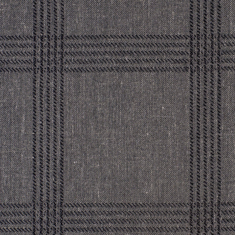 Beige Bold Windowpane Upholstery Tweed