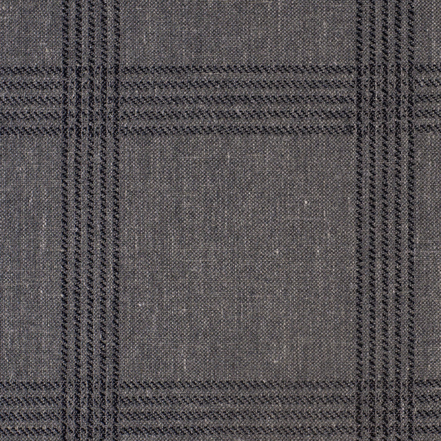 Beige Bold Windowpane Upholstery Tweed