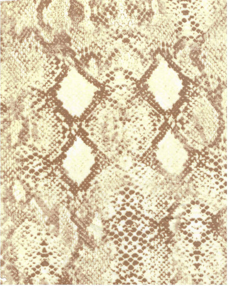 DTY Brushed Snake Skin Print Knit Fabric 1 Yard Soft Stretch Lightweight 58/60" Wide
