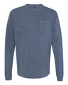 Comfort Colors® Garment-Dyed Heavyweight Crewneck Long Sleeve Pocket T-Shirt
