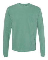 Comfort Colors® Garment-Dyed Heavyweight Crewneck Long Sleeve Pocket T-Shirt
