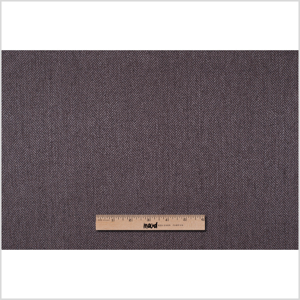 Dark Brown Herringbone Upholstery Tweed
