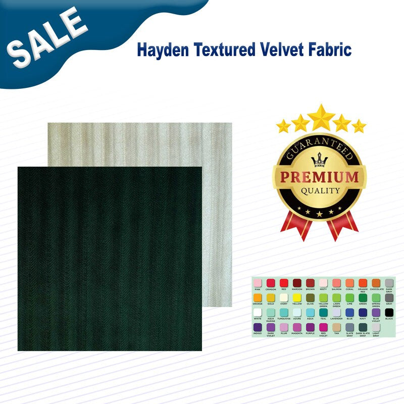 1 Yard Hayden Textured Velvet Fabric