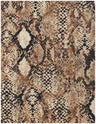 1 Yard Polyester Rayon Spandex French Terry Fabric Snake Skin Print 58/60" Width