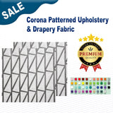 1 Yard Corona Patterned Upholstery & Drapery Fabric