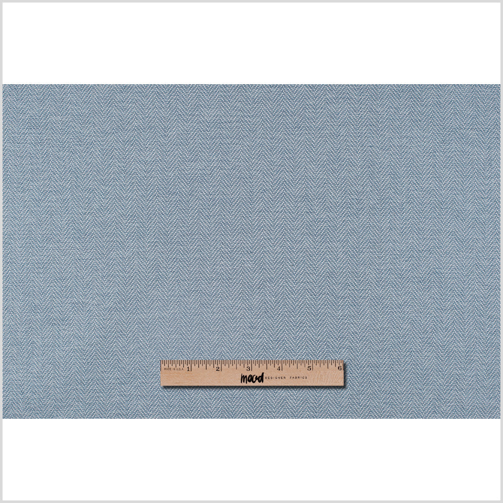 Pale Turquoise Herringbone Upholstery Tweed