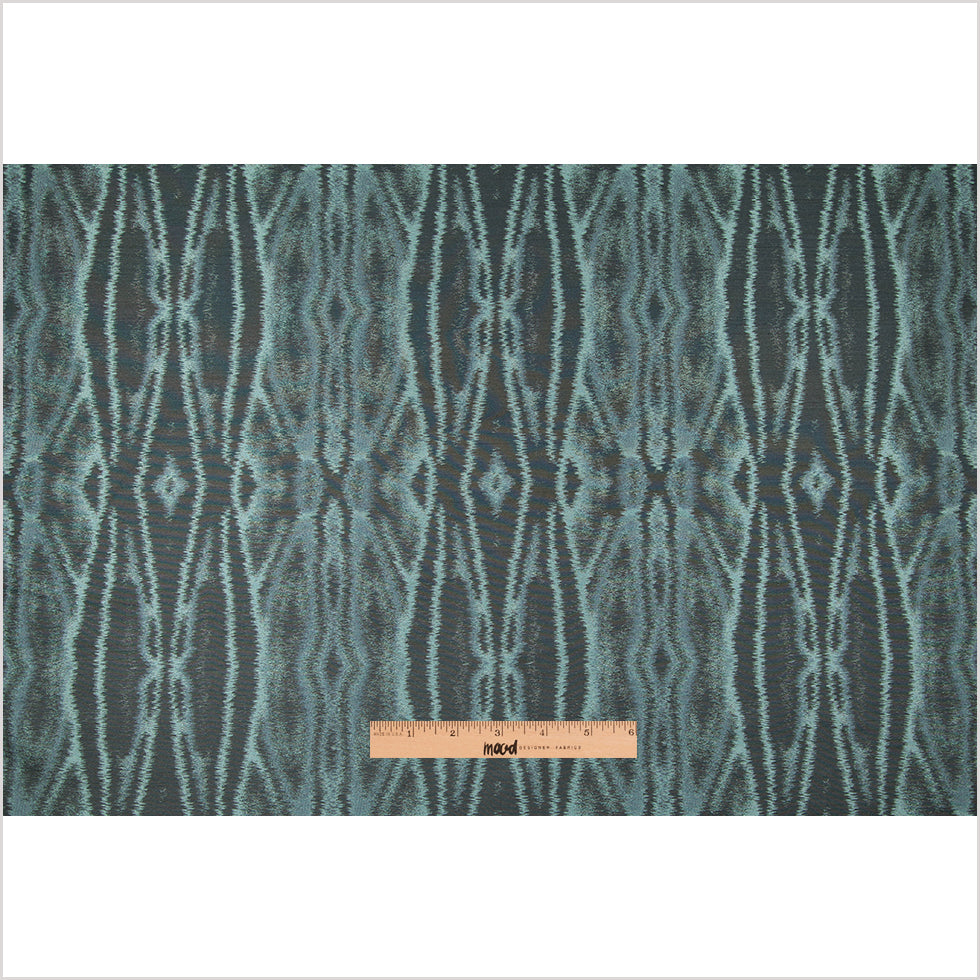 Pearl Blue and Gray Double-Wide Moire