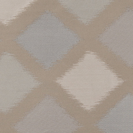 Beige and Silver Double-Wide Diamond Woven