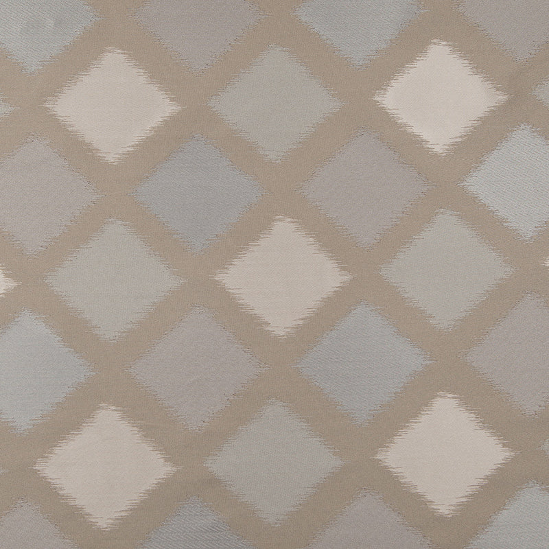 Beige and Silver Double-Wide Diamond Woven