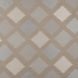 Beige and Silver Double-Wide Diamond Woven