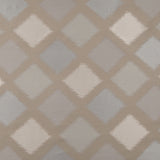 Beige and Silver Double-Wide Diamond Woven