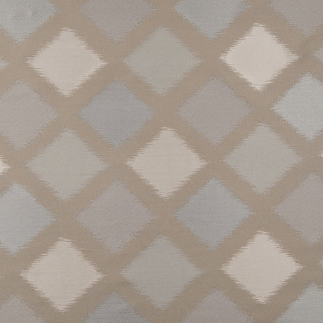 Beige and Silver Double-Wide Diamond Woven