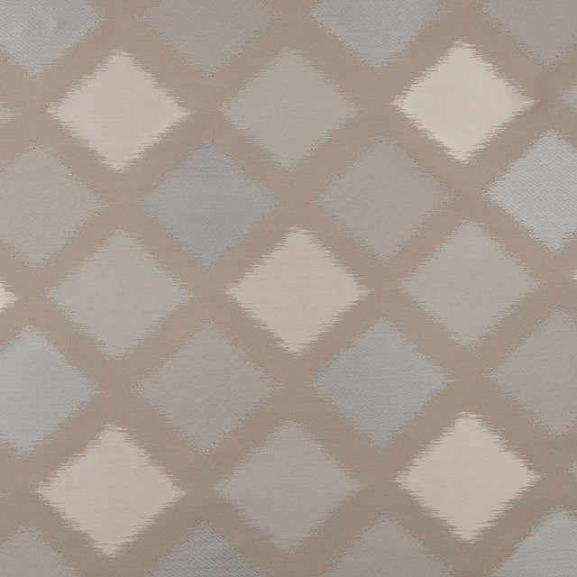 Beige and Silver Double-Wide Diamond Woven