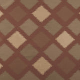 Tan and Red Double-Wide Diamond Woven