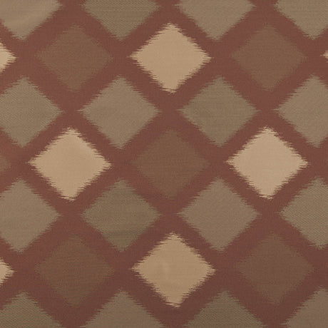Tan and Red Double-Wide Diamond Woven