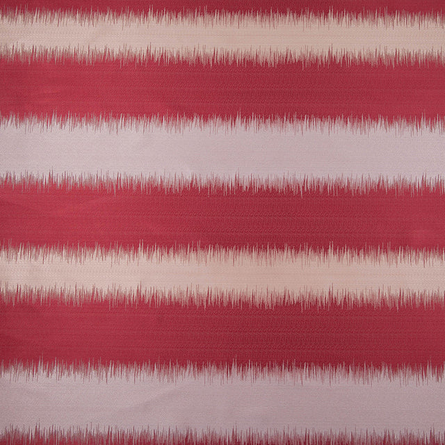 Gray and Deep Red Double-Wide Poly Stripes