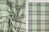1 Yard Knit Jacquard Plaid Fabric 240 GSM, 58/60? Wide Polyester Spandex Blend