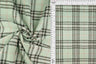1 Yard Knit Jacquard Plaid Fabric 240 GSM, 58/60? Wide Polyester Spandex Blend