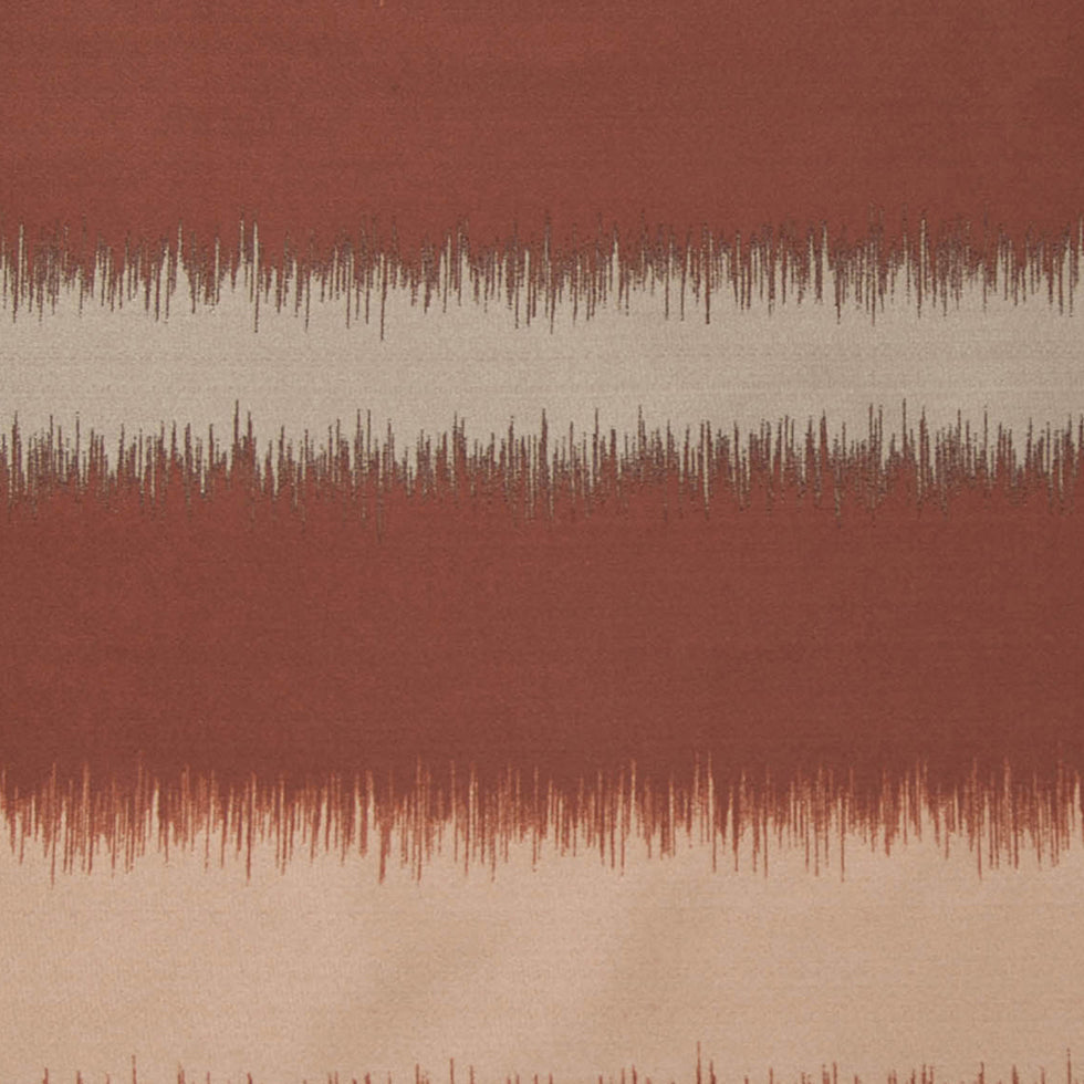 Deep Rust and Taupe Double-Wide Poly Stripes