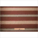 Deep Rust and Taupe Double-Wide Poly Stripes