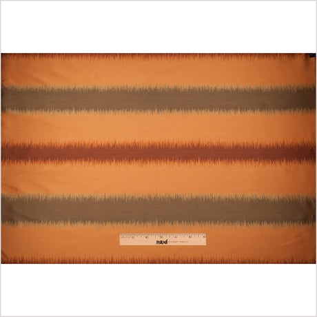 Orange and Taupe Double-Wide Poly Stripes