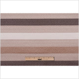 Tan Herringbone Stripes Poly Brocade