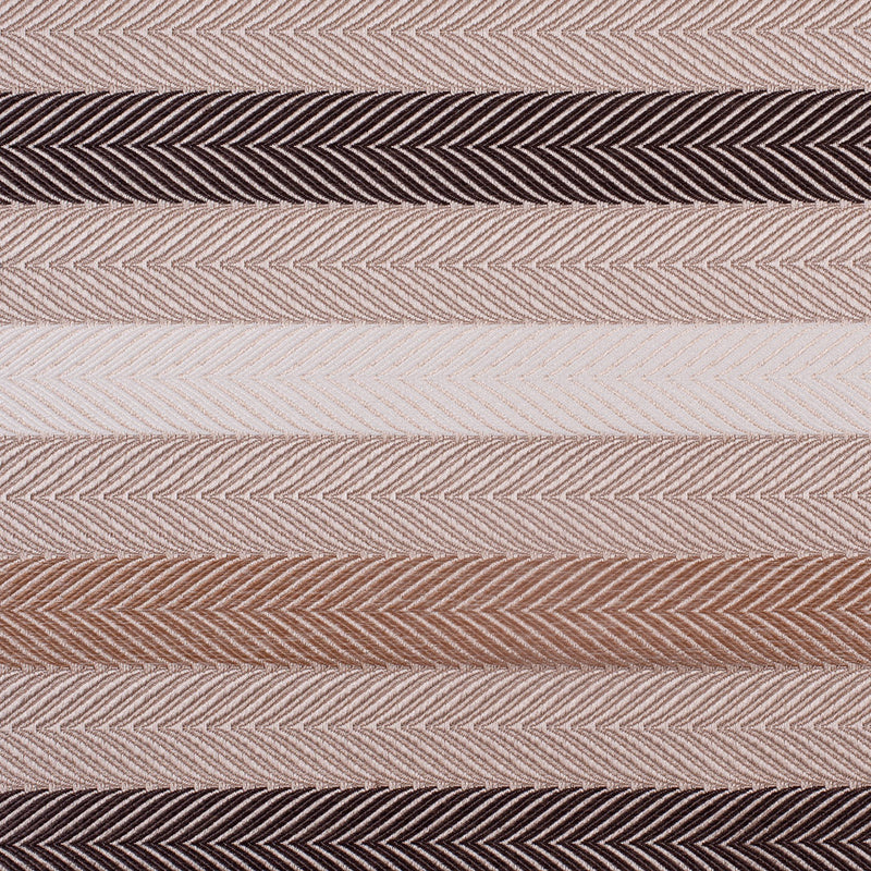 Tan Herringbone Stripes Poly Brocade