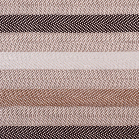 Tan Herringbone Stripes Poly Brocade