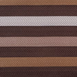 Brown Herringbone Stripes Poly Brocade
