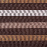 Brown Herringbone Stripes Poly Brocade