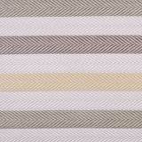 Ivory, Yellow and Green Herringbone Stripes Poly Brocade