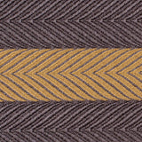 Taupe and Gold Herringbone Stripes Poly Brocade