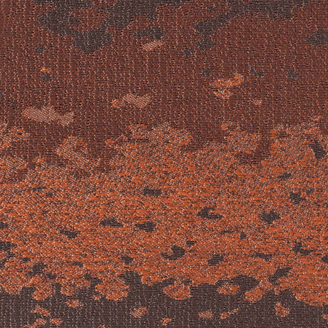 Organic Ripples Orange and Brown Poly Brocade