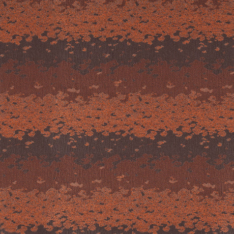 Organic Ripples Orange and Brown Poly Brocade