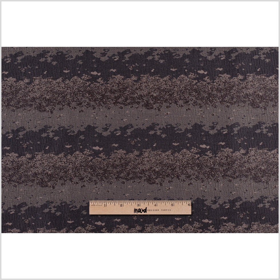 Organic Ripples Brown and Tan Poly Brocade