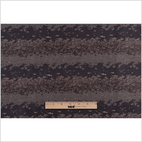 Organic Ripples Brown and Tan Poly Brocade