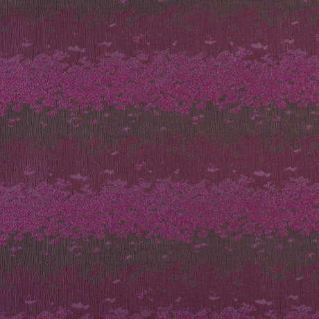 Organic Ripples Brown and Fuchsia Poly Brocade