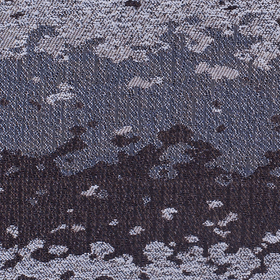 Organic Ripples Brown and Gray Poly Brocade