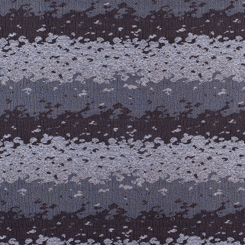 Organic Ripples Brown and Gray Poly Brocade