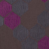 "Cells" Brown and Fuchsia Poly Brocade